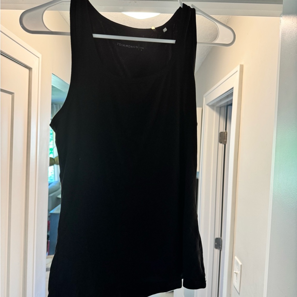 7 Diamonds Classic Black Women's Tank Top